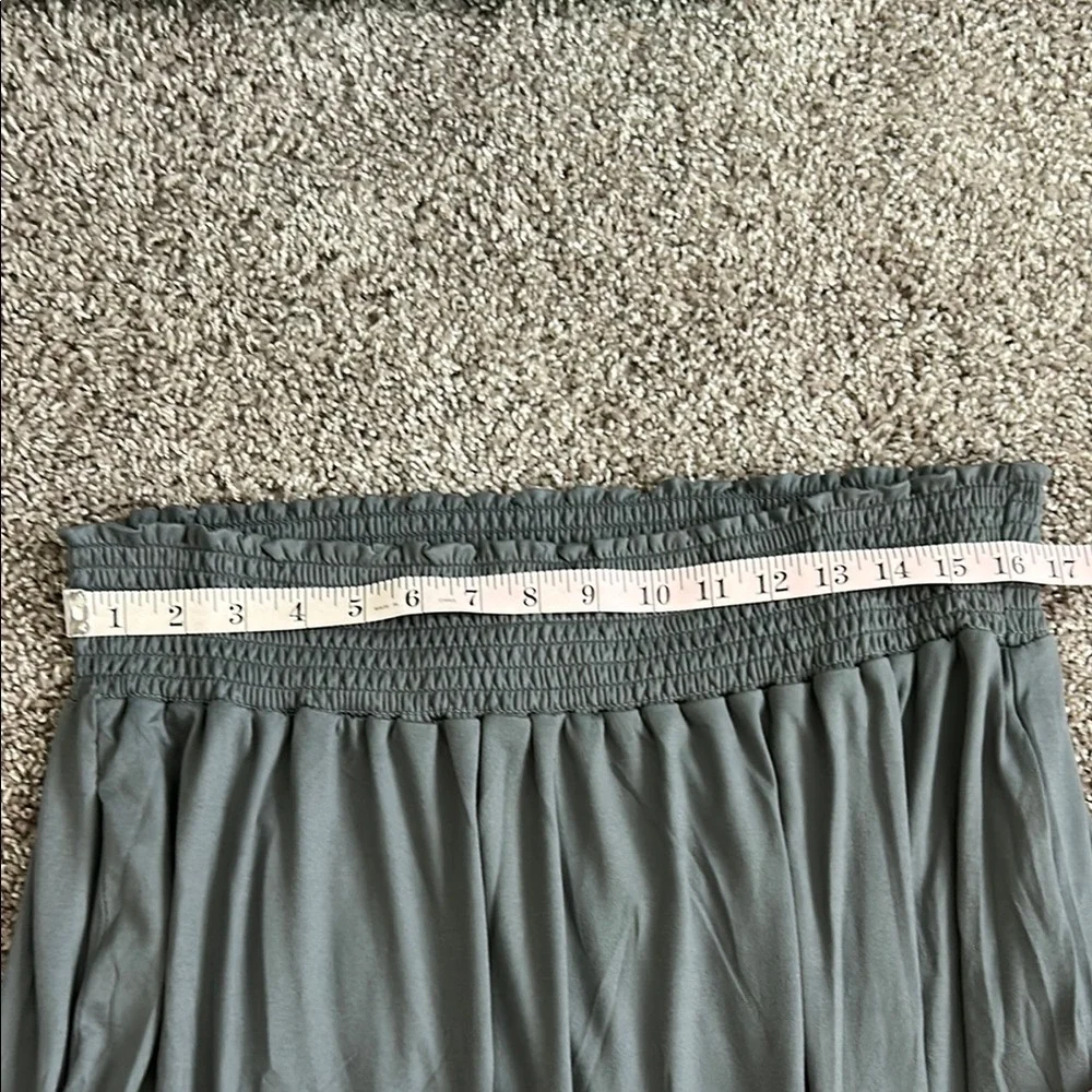 Classy Gray Maxi Skirt - Picture 6 of 7
